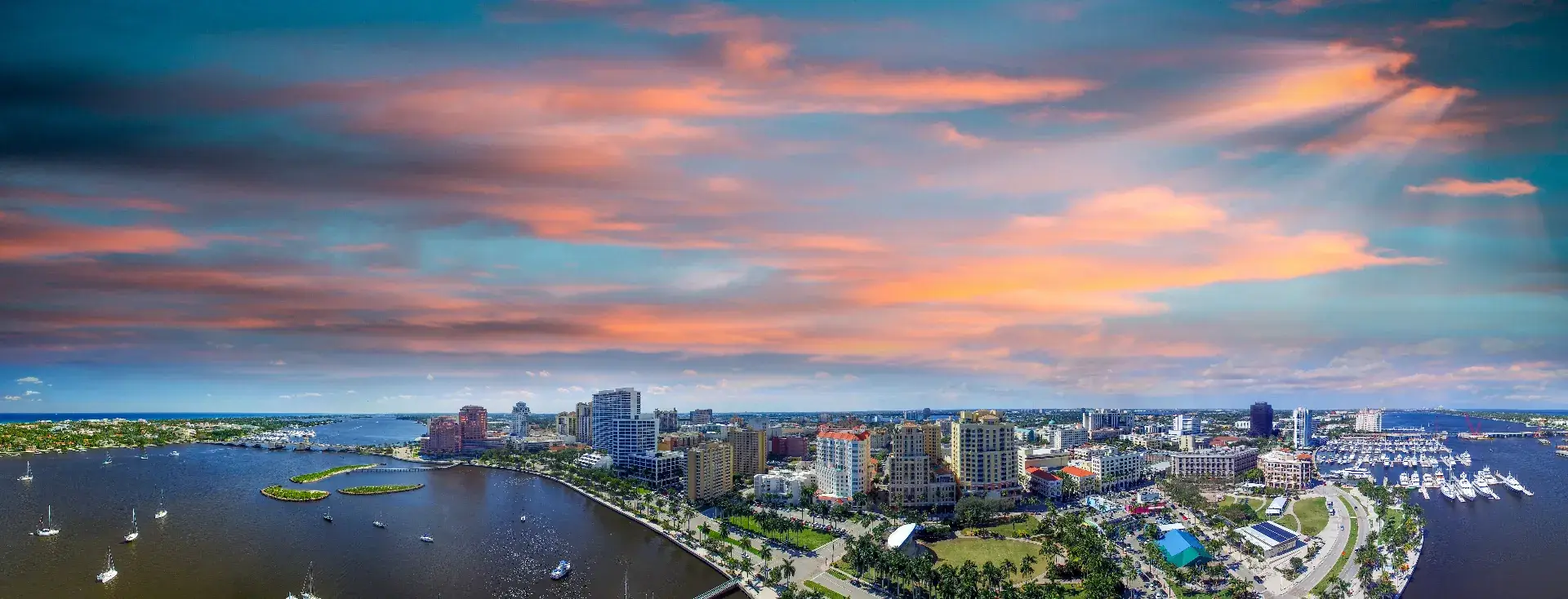 Aerial view representing Palm Beach County